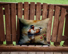 Load image into Gallery viewer, Canvasback Throw Pillow - 14x14 Decorative Pillow – Art for Your Home &amp; Patio
