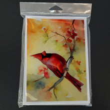 Load image into Gallery viewer, Cardinal Greeting Cards - Blank Note Cards – 8-Pack of Artist-Designed Cards with Envelopes