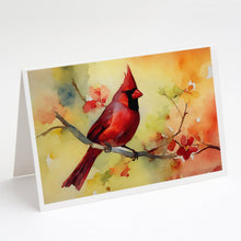 Load image into Gallery viewer, Cardinal Greeting Cards - Blank Note Cards – 8-Pack of Artist-Designed Cards with Envelopes