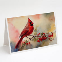 Load image into Gallery viewer, Cardinal Greeting Cards - Blank Note Cards – 8-Pack of Artist-Designed Cards with Envelopes