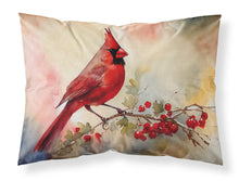 Load image into Gallery viewer, Cardinal Standard Pillowcase – Artistic Decorative Front, White Back