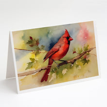 Load image into Gallery viewer, Cardinal Greeting Cards - Blank Note Cards – 8-Pack of Artist-Designed Cards with Envelopes