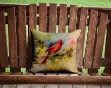 Load image into Gallery viewer, Cardinal Throw Pillow - 14x14 Decorative Pillow – Art for Your Home &amp; Patio