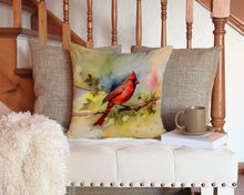 Load image into Gallery viewer, Cardinal Throw Pillow - 14x14 Decorative Pillow – Art for Your Home &amp; Patio