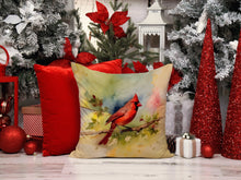 Load image into Gallery viewer, Cardinal Throw Pillow - 14x14 Decorative Pillow – Art for Your Home &amp; Patio