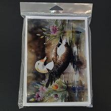 Load image into Gallery viewer, Common Eider Duck Greeting Cards - Blank Note Cards – 8-Pack of Artist-Designed Cards with Envelopes