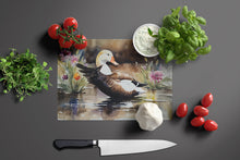 Load image into Gallery viewer, Common Eider Duck Glass Cutting Boards – Durable, Decorative Kitchen Art