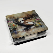 Load image into Gallery viewer, Common Eider Duck PU Leather Note Paper Holder