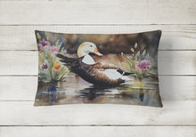 Load image into Gallery viewer, Common Eider Duck Throw Pillow