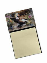Load image into Gallery viewer, Common Eider Duck Sticky Note Holder- Refiilable Desk Accessory Note Pad