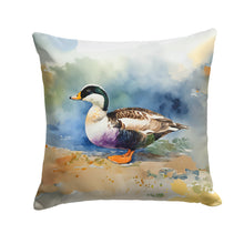 Load image into Gallery viewer, Common Eider Duck Throw Pillow - 14x14 Decorative Pillow – Art for Your Home &amp; Patio