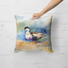 Load image into Gallery viewer, Common Eider Duck Throw Pillow