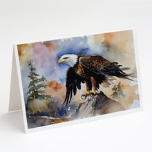 Load image into Gallery viewer, Eagle Greeting Cards - Blank Note Cards – 8-Pack of Artist-Designed Cards with Envelopes