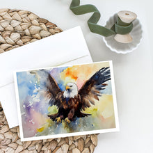 Load image into Gallery viewer, Eagle Greeting Cards - Blank Note Cards – 8-Pack of Artist-Designed Cards with Envelopes