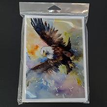 Load image into Gallery viewer, Eagle Greeting Cards - Blank Note Cards – 8-Pack of Artist-Designed Cards with Envelopes