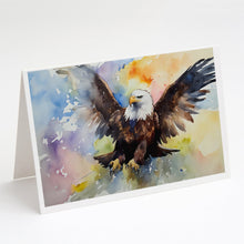 Load image into Gallery viewer, Eagle Greeting Cards - Blank Note Cards – 8-Pack of Artist-Designed Cards with Envelopes