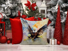 Load image into Gallery viewer, Eagle Throw Pillow - 14x14 Decorative Pillow – Art for Your Home &amp; Patio