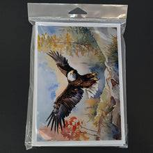Load image into Gallery viewer, Eagle Greeting Cards - Blank Note Cards – 8-Pack of Artist-Designed Cards with Envelopes
