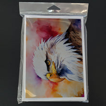 Load image into Gallery viewer, Eagle Greeting Cards - Blank Note Cards – 8-Pack of Artist-Designed Cards with Envelopes