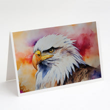 Load image into Gallery viewer, Eagle Greeting Cards - Blank Note Cards – 8-Pack of Artist-Designed Cards with Envelopes