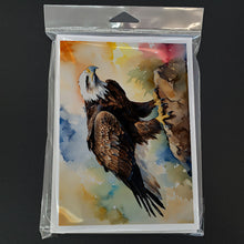 Load image into Gallery viewer, Eagle Greeting Cards - Blank Note Cards – 8-Pack of Artist-Designed Cards with Envelopes
