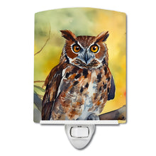 Load image into Gallery viewer, Eastern Screech Owl Ceramic Night Light