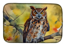 Load image into Gallery viewer, Eastern Screech Owl Dish Drying Mat