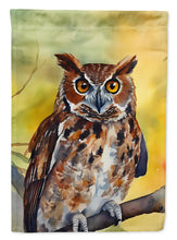Load image into Gallery viewer, Eastern Screech Owl Garden Flag – Outdoor Decorative Yard Flag