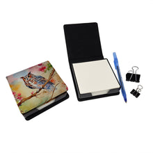 Load image into Gallery viewer, Eastern Screech Owl PU Leather Note Paper Holder