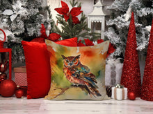 Load image into Gallery viewer, Elf Owl Throw Pillow - 14x14 Decorative Pillow – Art for Your Home &amp; Patio