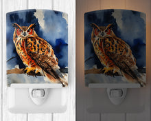 Load image into Gallery viewer, Eurasian Eagle Owl Ceramic Night Light