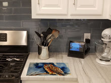 Load image into Gallery viewer, Eurasian Eagle Owl Glass Cutting Boards – Durable, Decorative Kitchen Art