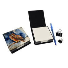 Load image into Gallery viewer, Eurasian Eagle Owl PU Leather Note Paper Holder