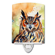 Load image into Gallery viewer, Eurasian Eagle Owl Ceramic Night Light