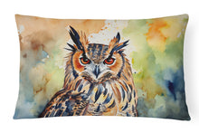 Load image into Gallery viewer, Eurasian Eagle Owl Throw Pillow