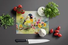 Load image into Gallery viewer, Goldfinch Glass Cutting Boards – Durable, Decorative Kitchen Art