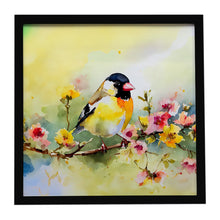 Load image into Gallery viewer, Goldfinch Framed Metal Print