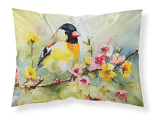Load image into Gallery viewer, Goldfinch Standard Pillowcase – Artistic Decorative Front, White Back