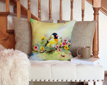Load image into Gallery viewer, Goldfinch Throw Pillow - 14x14 Decorative Pillow – Art for Your Home &amp; Patio