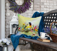 Load image into Gallery viewer, Goldfinch Throw Pillow