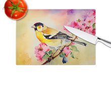Load image into Gallery viewer, Goldfinch Glass Cutting Boards – Durable, Decorative Kitchen Art