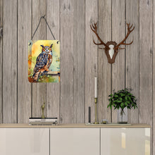 Load image into Gallery viewer, Great Horned Owl Wall or Door Hanging Prints