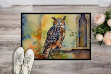 Load image into Gallery viewer, Great Horned Owl Doormat-24x36 Indoor / Outdoor Rug | Made in USA