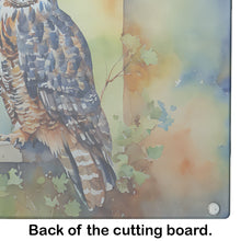 Load image into Gallery viewer, Great Horned Owl Glass Cutting Boards – Durable, Decorative Kitchen Art