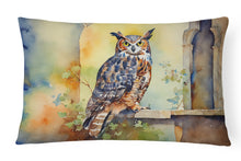 Load image into Gallery viewer, Great Horned Owl Throw Pillow