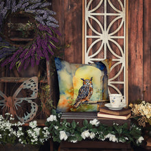 Load image into Gallery viewer, Great Horned Owl Throw Pillow
