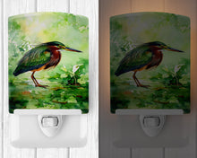 Load image into Gallery viewer, Green Heron Ceramic Night Light