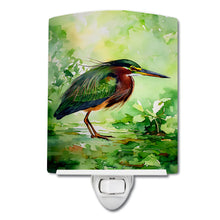Load image into Gallery viewer, Green Heron Ceramic Night Light