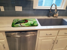 Load image into Gallery viewer, Green Heron Dish Drying Mat