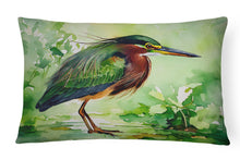 Load image into Gallery viewer, Green Heron Throw Pillow